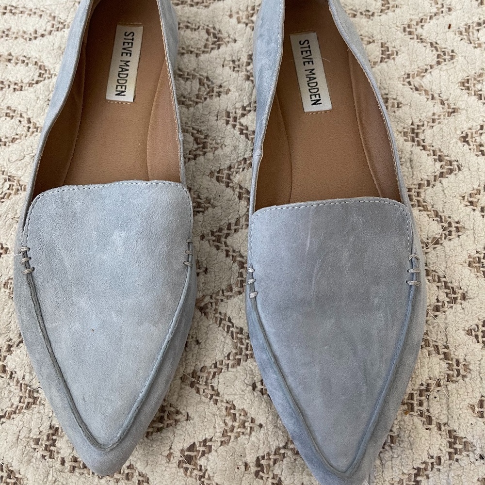 Steve Madden Feather Loafer Grey Blue